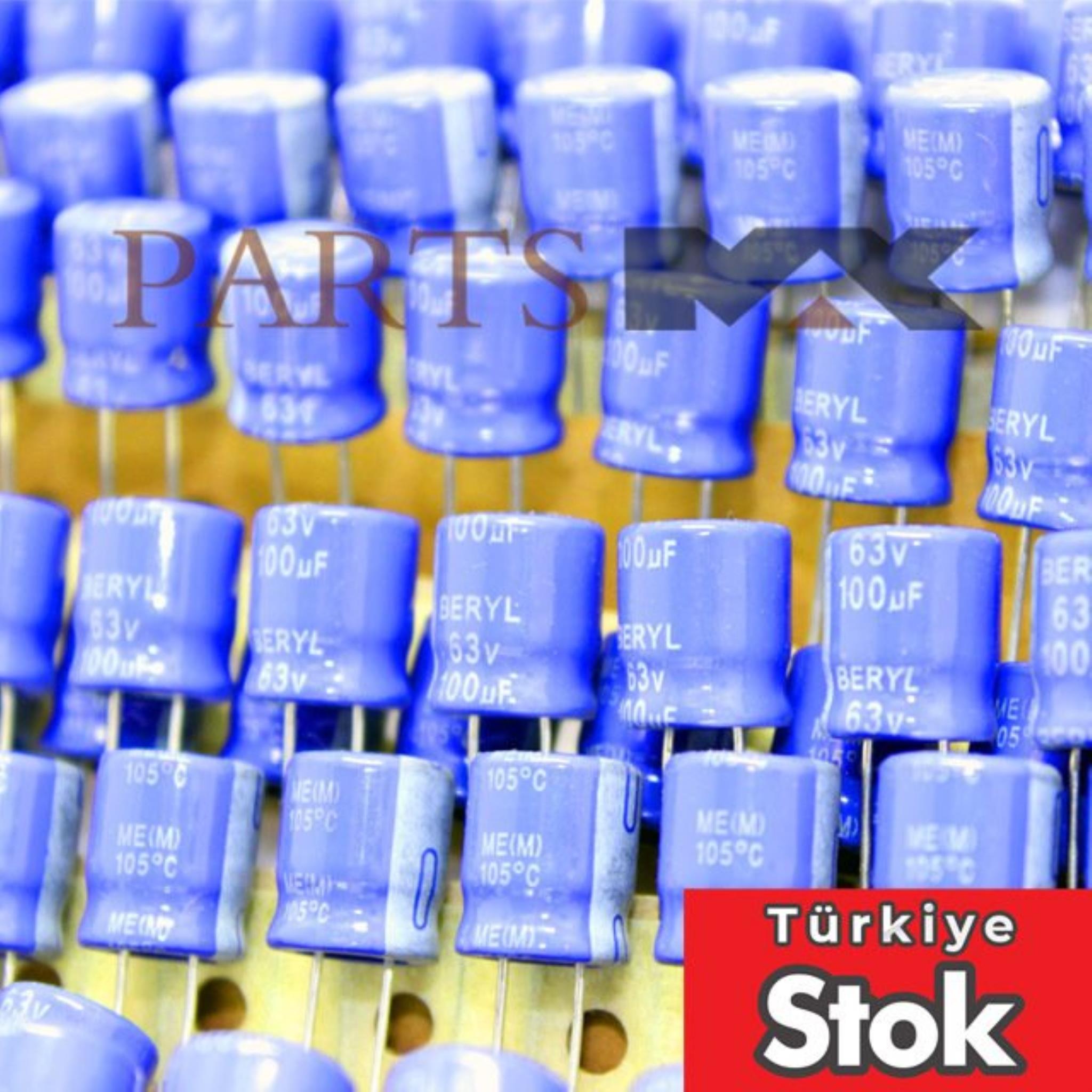 Picture of 63V 100UF BERYL | Electrolytic Capacitor | Partsmax Türkiye