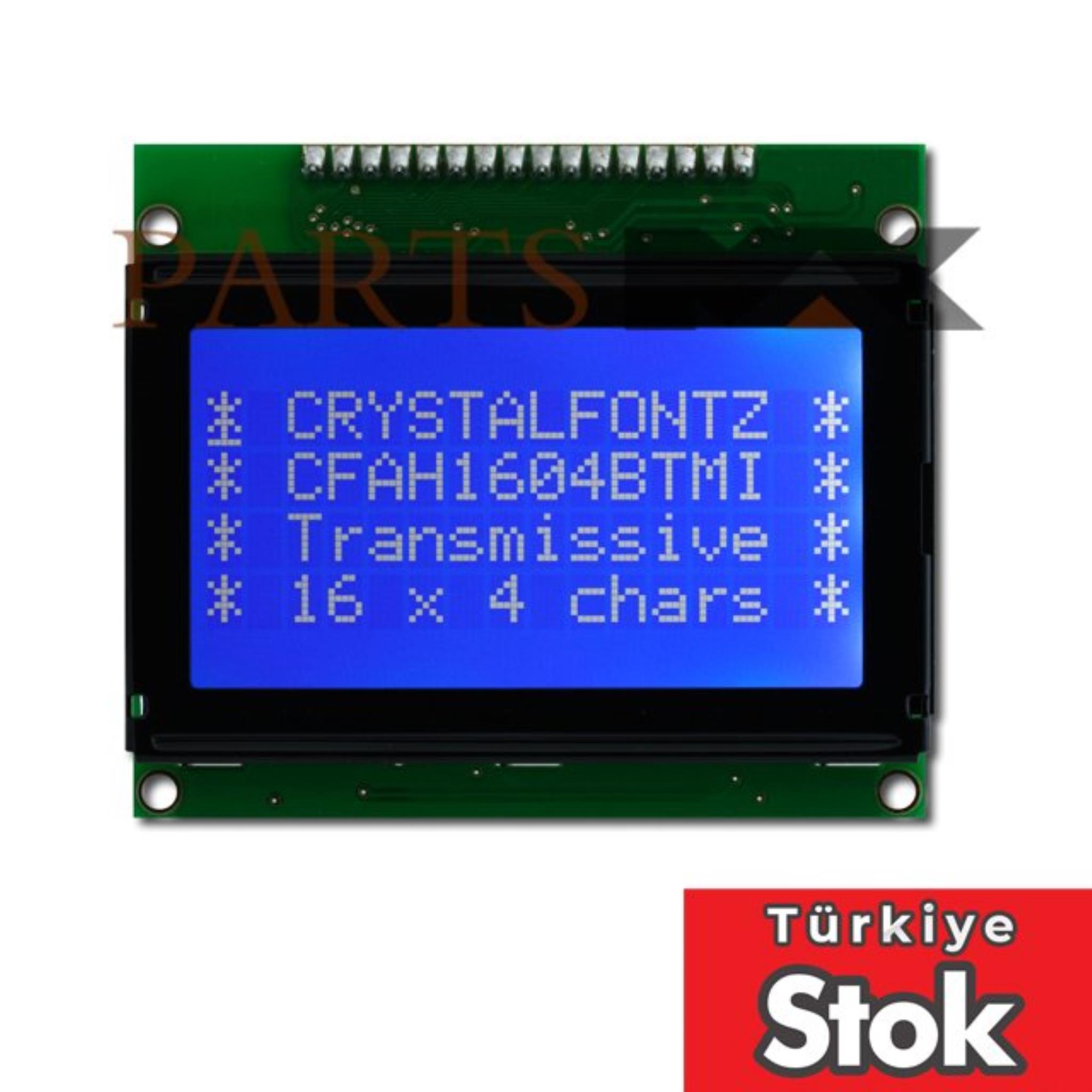Picture of CFAH1604B-TMI-ET Crystalfontz | Transmissive 16x4 Character LCD | Partsmax Türkiye