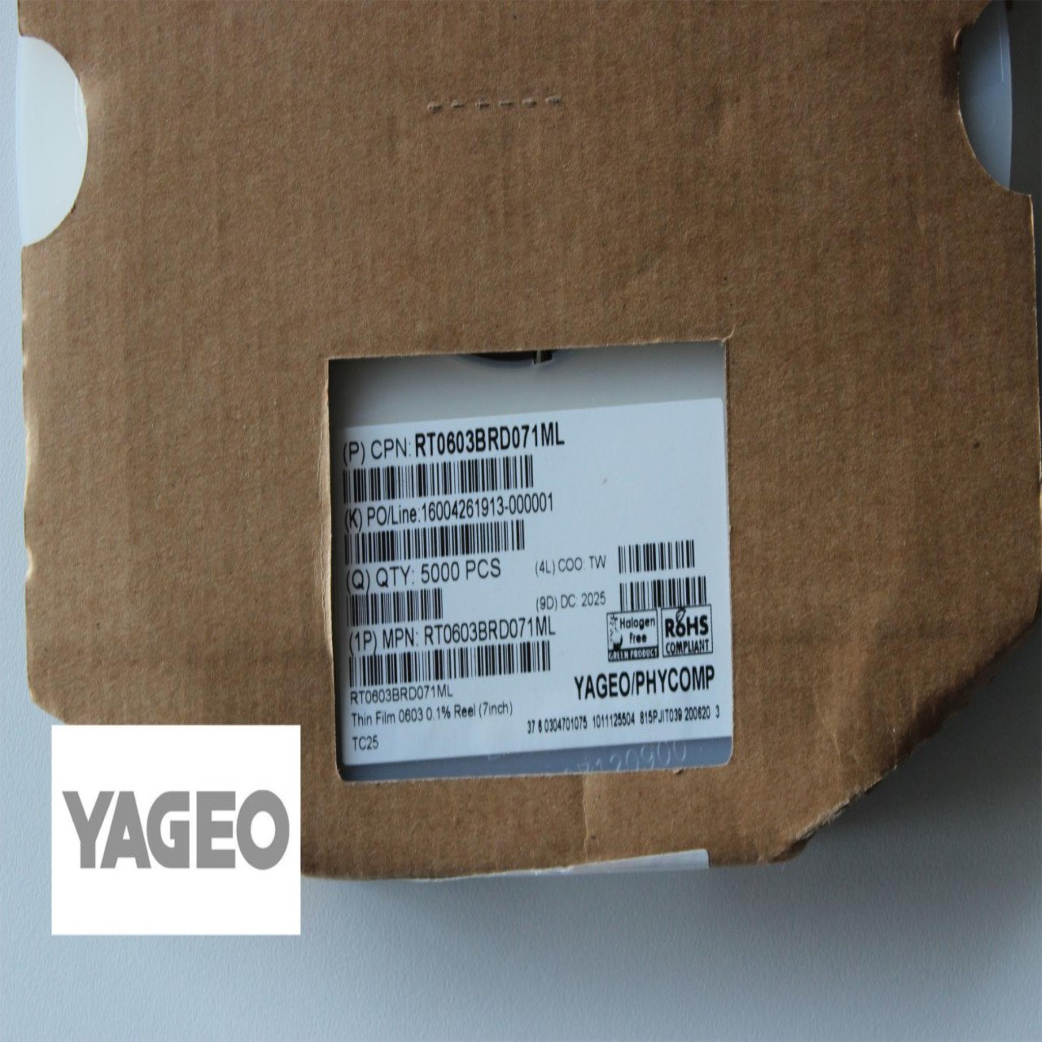 Picture of RT0603BRD071ML YAGEO | Resistors | Partsmax Türkiye
