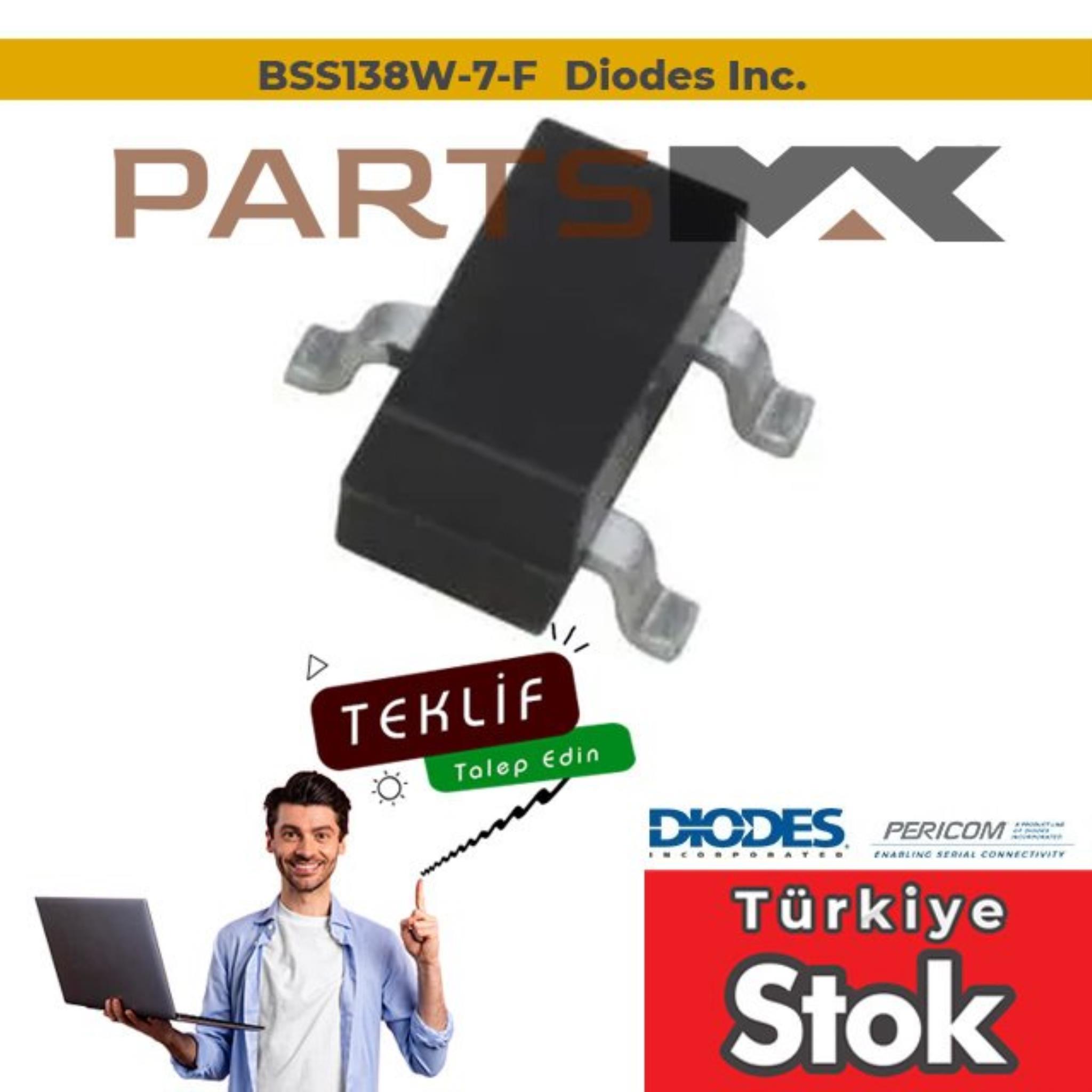 Picture of BSS138W-7-F Diodes Inc. | Partsmax Türkiye