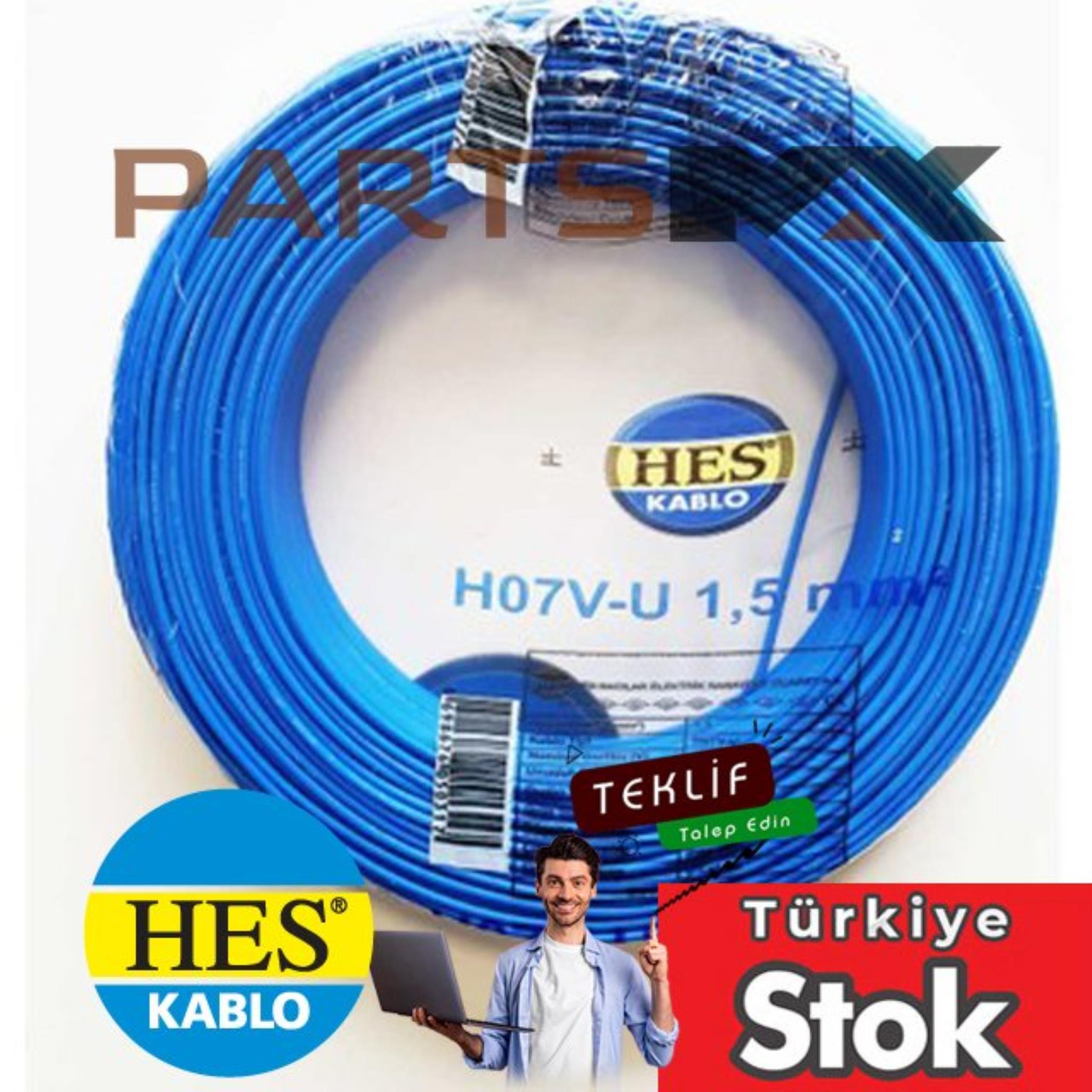 Picture of H07V-U, 1.5 mm, Hes Kablo,  Nya Kablo, Siyah, 50 Metre | Partsmax Türkiye