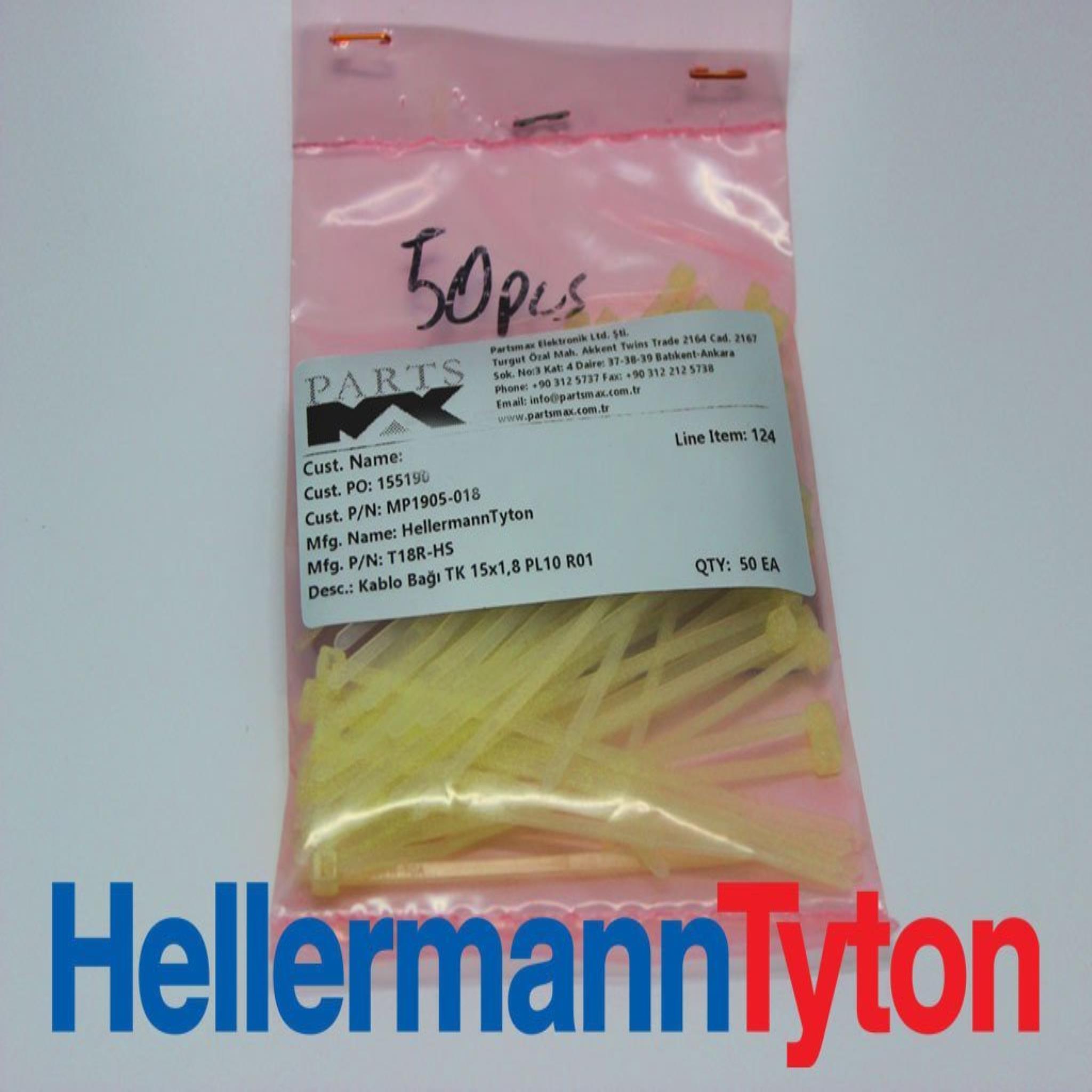 Picture of T18R-HS Cable ties  HellermannTyton