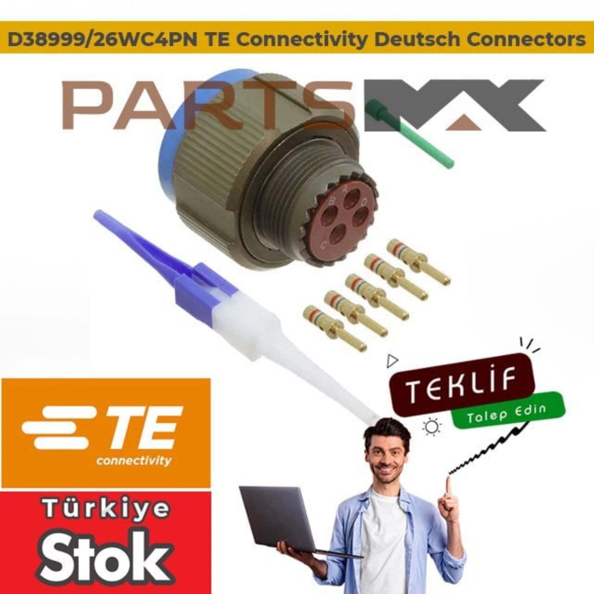 Picture of D38999/26WC4PN TE Connectivity | Partsmax Türkiye