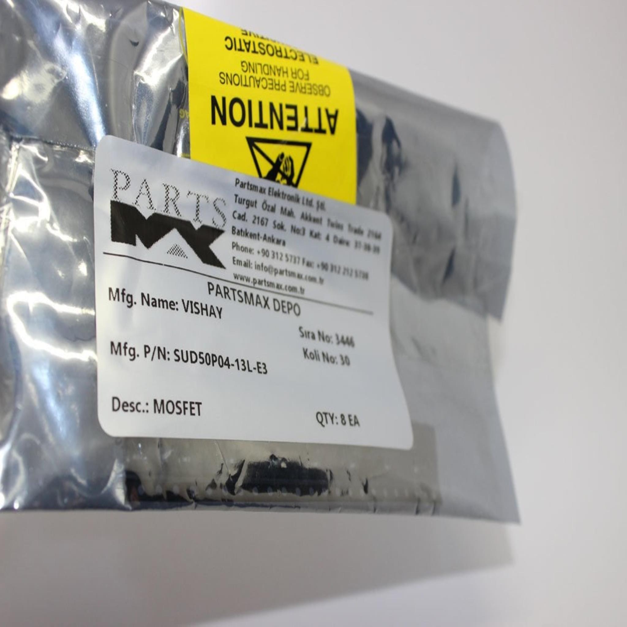 Picture of SUD50P04-13L-E3 Vishay Siliconix | Partsmax Türkiye