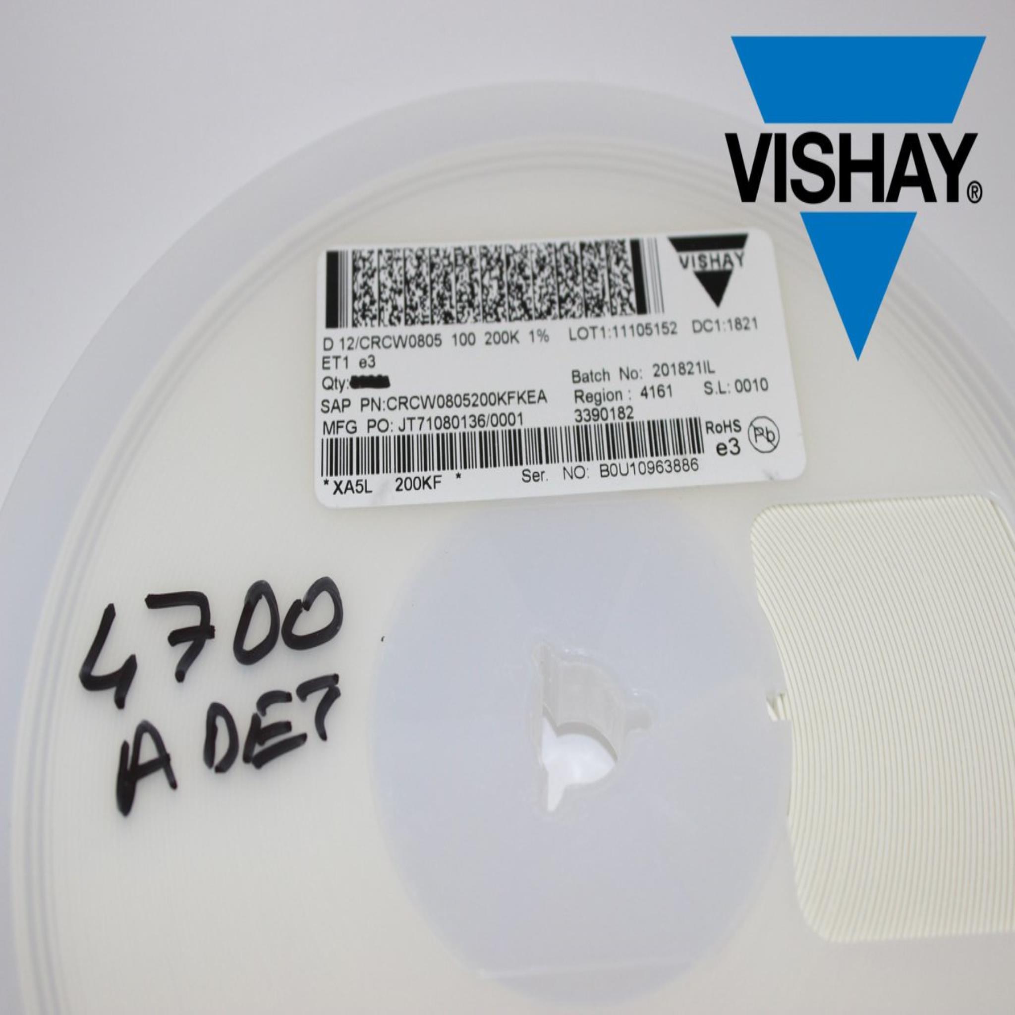 Picture of CRCW0805200KFKEA Vishay Dale | Resistors | Partsmax Türkiye