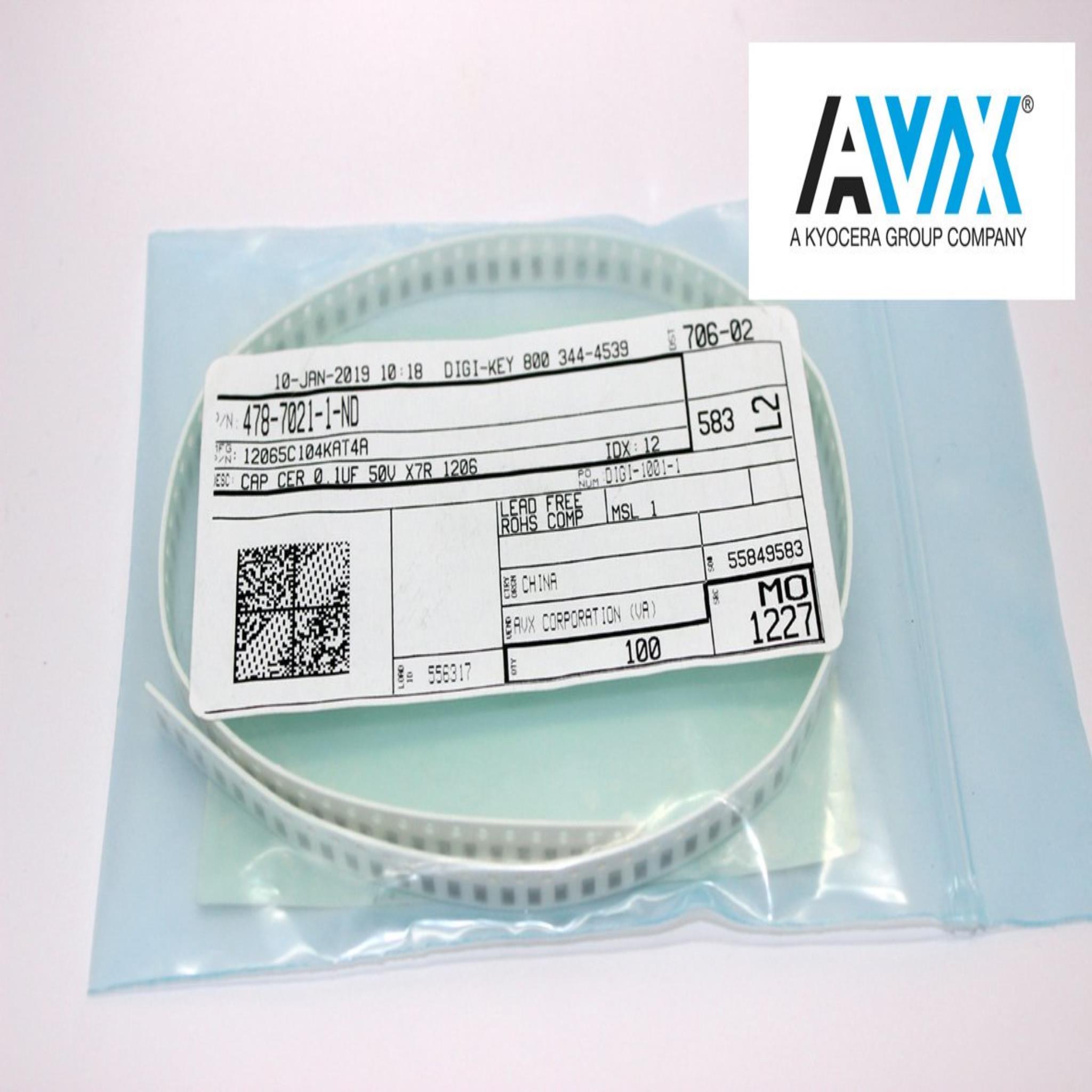 Picture of 12065C104KAT4A AVX Corporation | Capacitors | Partsmax Türkiye